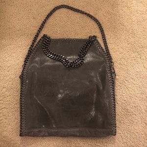 LEATHER CHAIN PURSE